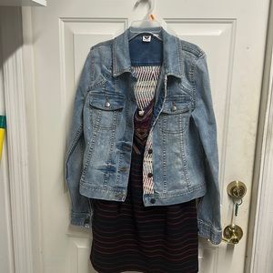 Roxy dress with denim jacket